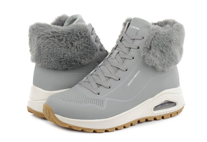 🇨🇭 Skechers Uno Rugged 🔥 Comfortable Winter Boot 🥶 🥾🧤 (Comfort & Elegance ✅)