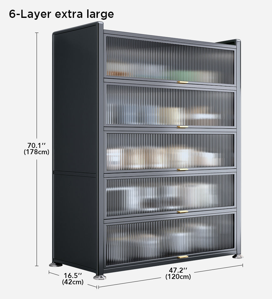 🛠️ 6-Tier Metal Pantry Cabinet - Durable, Spacious & Stylish! 🛒