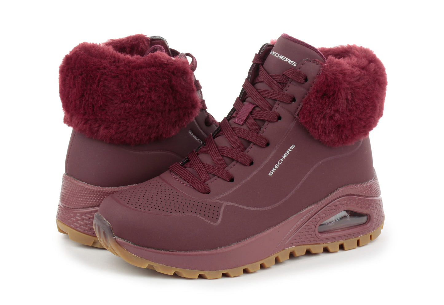 🇨🇭 Skechers Uno Rugged 🔥 Comfortable Winter Boot 🥶 🥾🧤 (Comfort & Elegance ✅)